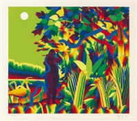 Amazon.co.jp: アイオー 靉嘔 AY-O 1971年作品 「artist proof